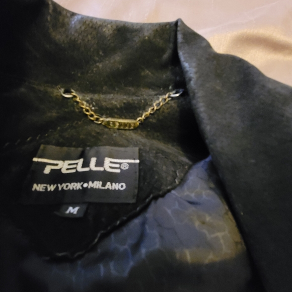 Pelle Milano leather suede fringe jacket - Picture 2 of 7